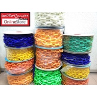 PVC PLASTIC CHAIN LINK RANTAI PVC PLASTIK 6MM x 25M/30M 8MMX20M/25M READY STOCK