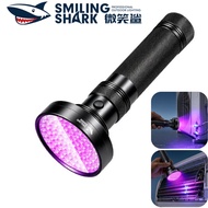 SMILING SHARK SD5517 Flashlight UV Purple Light Torch Light LED*100 395nm Detection Light 6*AA Batte