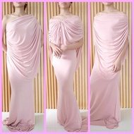 celeste Many Ways to Wear Draped Long Dress For Party Ninang Wedding Entourage Free and Plus Size - 
