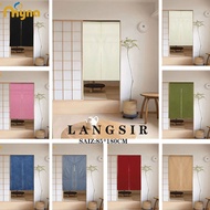 L(85*180CM)Door Curtain Household Partition Bedroom Feng Shui Punched-Free Fabric Kitchen Chinese-style European Style Hanging Decoration Half Curtain