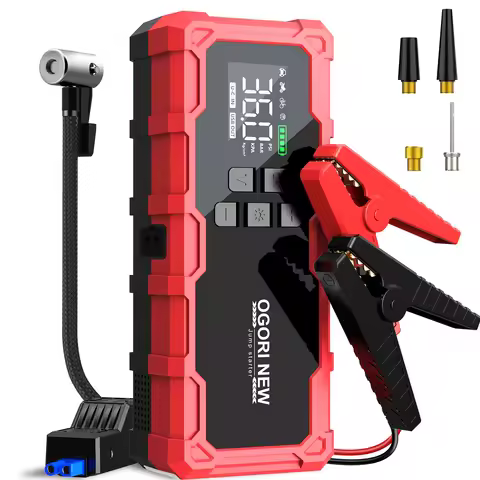 26800mAh Jump Starter with Air Compressor 150PSI, 7000/8000A Portable Car Battery Booster (All Gas/1