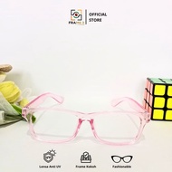 [FI] Minus Glasses 0 - 12 Index 1.67 PINK Anti UV Anti Radiation Anti Dew Glasses for Men and Women