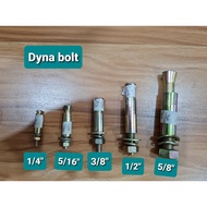 Dyna Bolt / Concrete Expansion Bolt 1/4" 5/16" 3/8" 1/2" 5/8" (per pc)