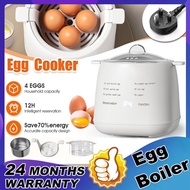 [SG Stock] Egg Boiler Cooker Maker With Steamer Pot Timer Electric Kettle Stainless Steel Lunch Box 