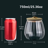 TEMU 1/2/3 Pack, Airtight Glass Storage Containers - With Bamboo Lids, Great For Coffee Beans, Nuts,