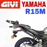 MONORACK GIVI ORIGINAL YAMAHA R15M BLACK BOX GIVI TOPBOX BOX ALUMINIUM ACCESSORIES MOTOR HONDA MODEN
