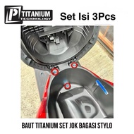 Selling (Set of 3) Titanium Bolts Set for Original Vietnam Stylo 160 Luggage Seats
