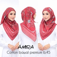 BAWAL COTTON BIDANG 45 FABULOUS HIJAB/NOBEL ART FLAMINGGO BAWAL PRINTED