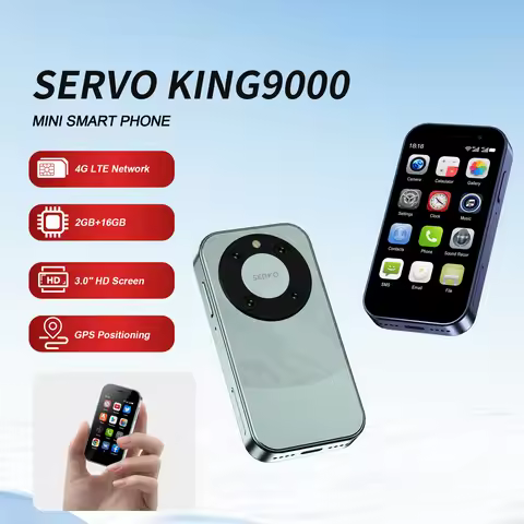 SERVO KING9000 Flagship Mini Smartphone 4G LTE Android 10.0 RAM 2GB ROM 16GB Play Store WhatsAPP WiF