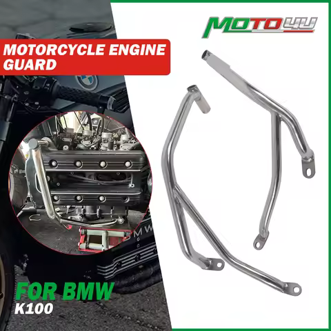 For BMW K100 K100RS K75 New Aluminum Cylinder Protection Set Cafe Racer Motorcycle Part Engine Guard