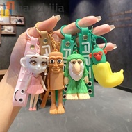 NANZHIJIA Brainrot Animals Keychains, Hanging Shimpanzini Italian Brainrot Keychain, Funny Abstract 