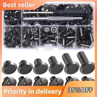Chicago Screw Leather Rivets Assorted Screw Rivets M5 Chicago Binding Screws for Decorating PU Craft