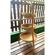 BAKUL BAWANG ROTAN BERTINGKAT / ONION RATTAN BASKET FOR KITCHENWARE