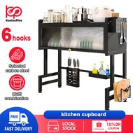 KusinaPlus Dis Cabinet Rack65/75/85/105CM kitchenRack Dustproof Drain Rack With Cover Plate DishRack