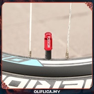 [Oliflica.my] 2pcs Bicycle Valve Stem Caps Aluminum for Mountain Road Bike (Presta Red)