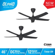 Alpha Cosa EX9 DC Motor 5 Blades 12 Speeds With Remote Control Reverse Function 40 56 EX 9 Ceiling F