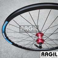 WHEELSET SEPEDA 26 ARAYA VELG RIMS RIM DOUBLE WALL LUBANG 32 HOLE 32H HUB FREEHUB JARI JARI SEPASANG