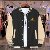 Varsity Baseball Jacket Sweater Button Onic Esports Text Gold Quality Premium / Baseball Distro Men 