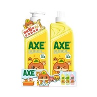 AXE 斧頭牌 檸檬味洗潔精 套裝1300g x 2 (泵裝+補充裝) 【新舊包裝隨機】（4891388101047）