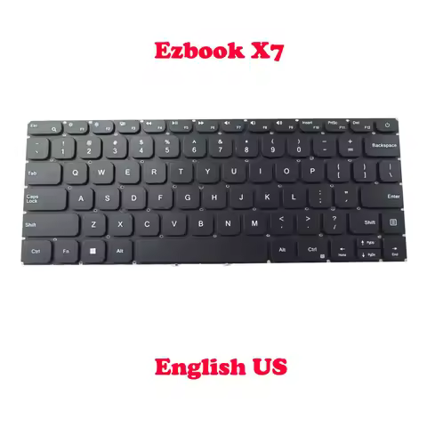 English Laptop Keyboard For Jumper Ezbook X7 English US 2AQAA-EzbookX7 Black New