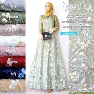 Farasya #60 Dress Kondangan Jumbo Muslim Dress Brukat Jumbo Party