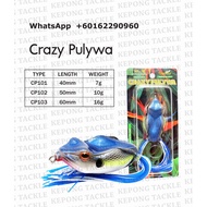 OPASS Fishing lure soft frog CRAZY PULYWA FROG FISHING LURE CP101 CP102 CP103 Froggy Katak pancing t