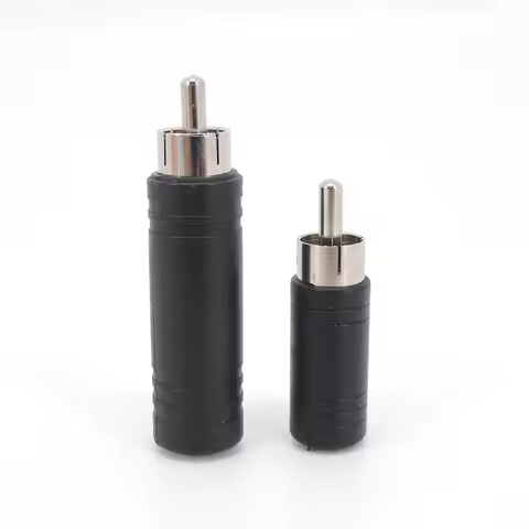 1Pcs RCA Male Plug to 6.35mm 6.5mm to 3.5mm 3Pole Stereo Female Jack Adapter 6.35 3.5 Audio M/F Conn