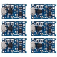 6PCS for  Charging Module with Battery Protection 18650  5V Micro-USB 1A Charge Board for 18650