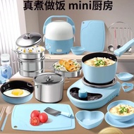Dapur Mini Set Penuh Memasak Sebenar Mainan untuk Kanak-kanak Berumur 1 Tahun ke Atas Set Memasak Pe