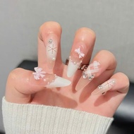 Vy__Shop Code PH_02 Set of 24 Lovely Rhinestone Nails Code - PH_02