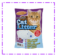 Catty Cat litter Crystal ทรายแมวคริสตัสผสมเม็ดบีทสีฟ้า 5 ลิตร BD80