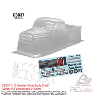 💯Team C Crawler Clear Body Shell CB037 1/10 Crawler Body, 313mm (Width 145mm, WheelBase 313mm)