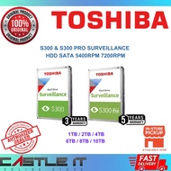 Toshiba S300 & S300 Pro Surveillance HDD 1TB 2TB 4TB 6TB 8TB 10TB SATA 5400RPM 7200RPM