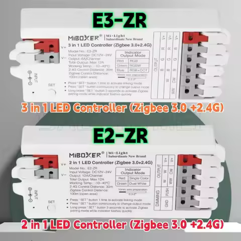 E2-ZR E3-ZR DC12~24V Milight Miboxer Zigbee 3.0 + 2.4G Instant Wiring LED Controller For Single colo