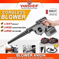 2 In 1 Cordless Blower Angin Air Blower Cordless Vacuum Blower Vacuum Leaf blower Wind Blower Dust S