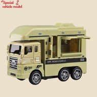 1:64 Alloy Camper Van Diecast Toy Car with Pull Back and Open Door Features for Boys