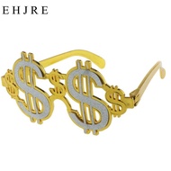 [EHJRE] Glitter US Dollar Costume Glasses Eyewear Money Party Favors Photobooth Prop