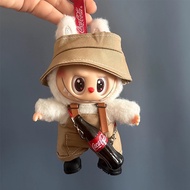 Pakaian Anak Patung Bubble Mart Labubu Botol Coke Generasi Ketiga Labubu Vinyl 17cm 15cm Tali Pakaia