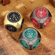 1 Multicolor Decompression Six-Sided Rotating Dragon and Dungeon DND Metal Toy 7 Running Group Board
