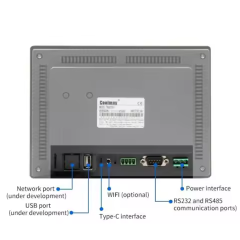 COOLMAY HMI And PLC touch screen 4.3"/5"/7"/10" combo set with FX3U-14M/24M/30M/32M/48M/56M-6AD2DA i