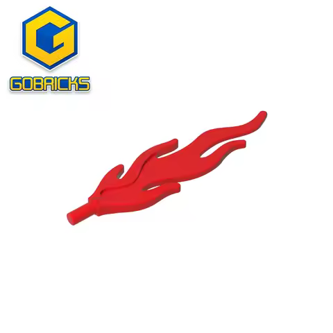 Assembles Building Blocks Gobricks GDS-2206 Wave / Flame Rounded Large compatible with lego 85959 ch