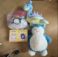 🛍️即時/即日交收100%全新質量超好有牌寵物小精靈公仔寶可夢Pokémon 25-30cm 一番賞尾賞比卡超大精靈球御三家卡比獸耿鬼拉普拉斯多款大公仔相框相架大熱生日禮物小朋友最愛男女朋友必送全走可