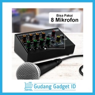 YG4  WEITESI Mixer Console Professional Karaoke 8 Channel Input Mic -