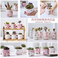 Flower pots    succulent flower pots ceramic flower pots hand-painted succulent flower pots