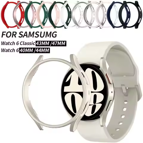 Case for Samsung Galaxy Watch 6 40mm 44mm PC Hard Hollow Frame Protective Bumper for Galaxy Watch 6 