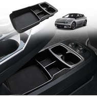 For EV6 Lower Center Console Organizer Tray Interior Accessories Storage Box ABS Material with 2022 