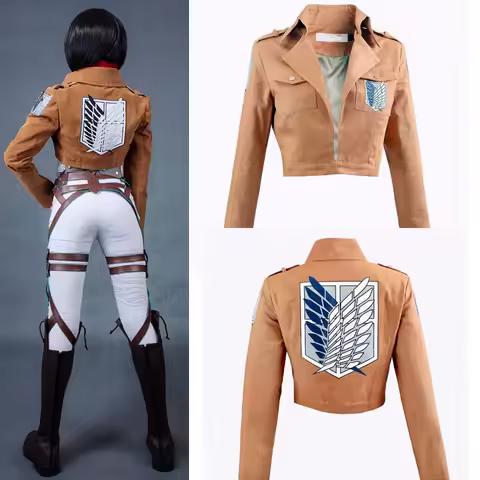 Cosplay Anime Levi Ackerman Mikasa Ackerman Cosplay Costume Eren Jaeger Outfits Hange Zoe Cosplay Co