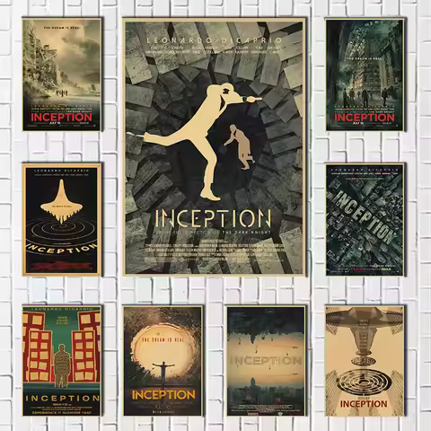 Inception Kraft Paper Print Wall Poster Painting Classic Film posters & prints Decal Decoration For