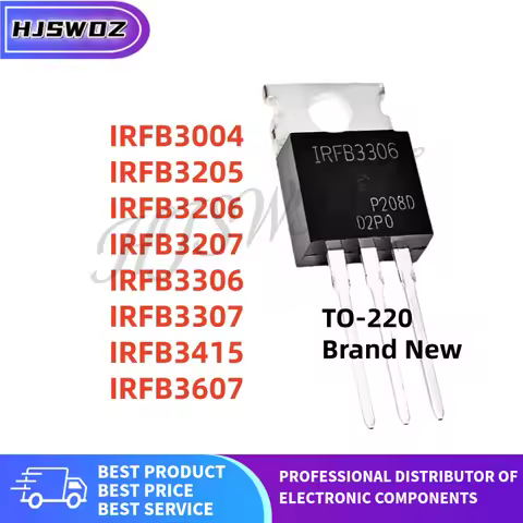 10pcs/lot New IRFB3205 IRFB3206 IRFB3207 IRFB3307 IRFB3607 IRFB3004 IRFB3306 IRFB3415 TO-220 MOSFET 