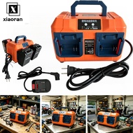 SafeStation 2/4/6‑Slot Battery Charge/Discharge Rack for Makita/TANZU/OSUKA/MASARU 18V – Flame‑Retar